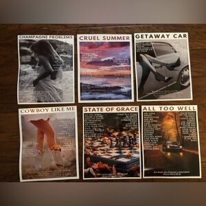 Taylor Swift aesthetic wall art / mini posters